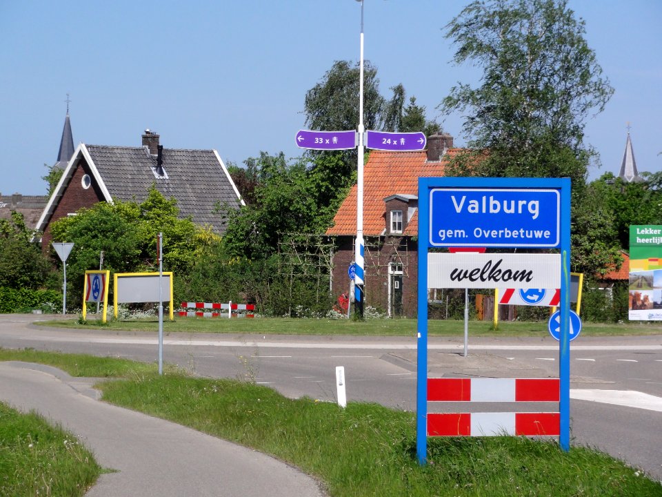 Valburg (Overbetuwe) Welkomstbord
