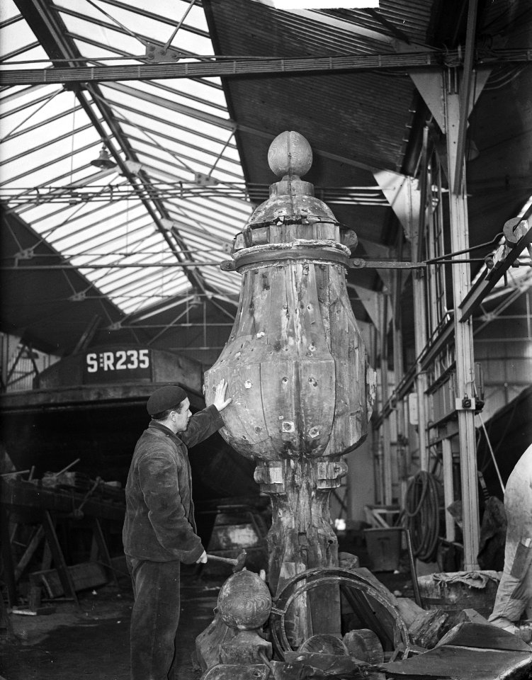 Vaar van de Westertoren in Centrale Werkplaats, Bestanddeelnr 903-7436