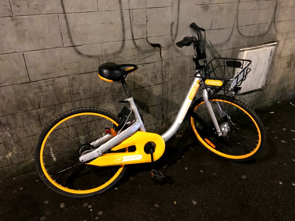 Vélo OBike Porte Chapelle Paris 1