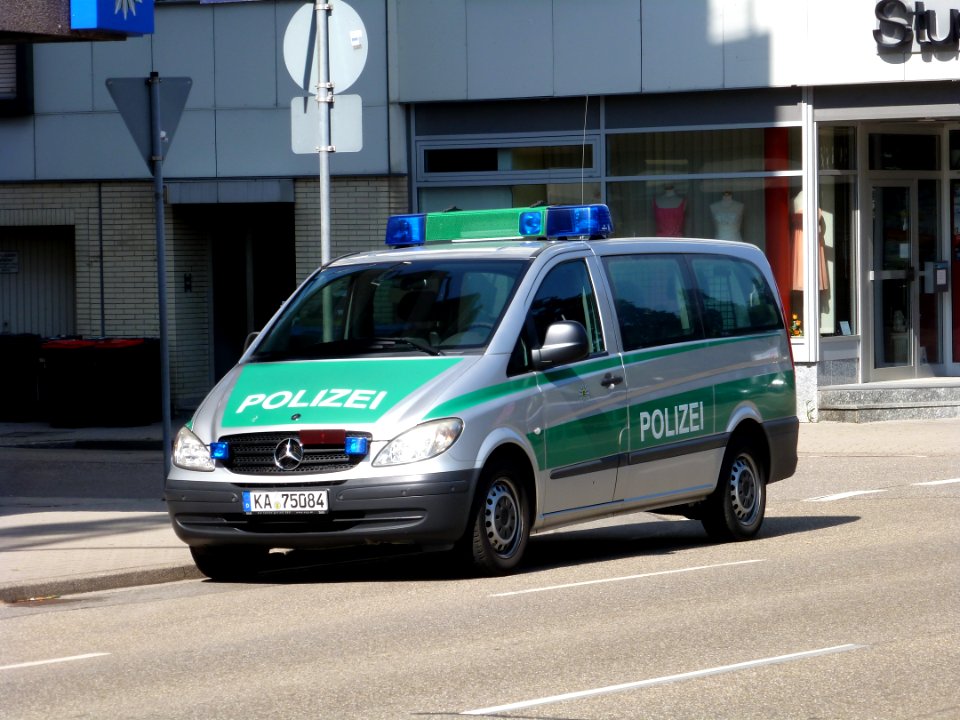 Véhicule de police à Pforzheim