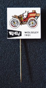 VéGé reclame speldje, Wolseley 1901