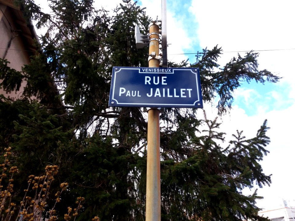Vénissieux - Rue Paul Jaillet - Plaque