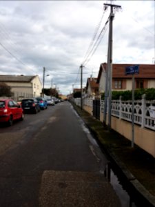Vénissieux - Rue Louis de Saint-Just - Depuis la rue Paul Jaillet