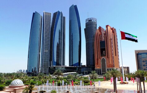 Skyline abu dhabi urban