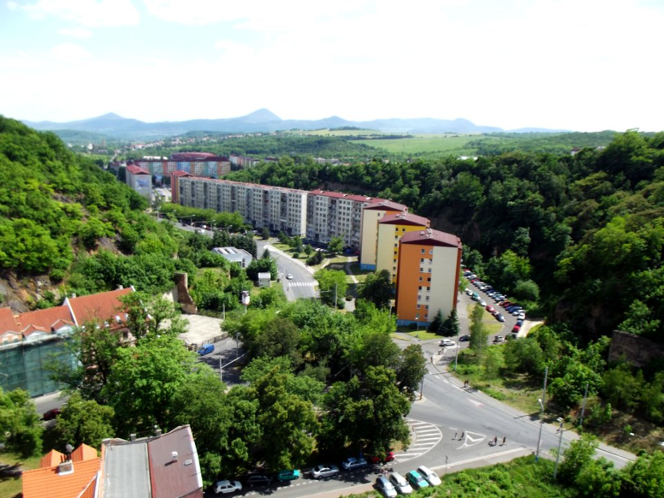 Výhled z obchodní akademie - sídliště Prosetice D