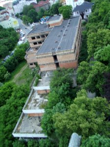 Výhled z obchodní akademie - Ruiny detail