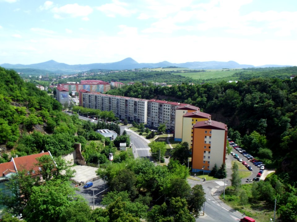 Výhled z obchodní akademie - sídliště Prosetice A