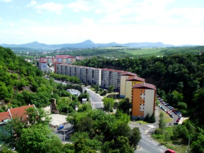 Výhled z obchodní akademie - sídliště Prosetice A