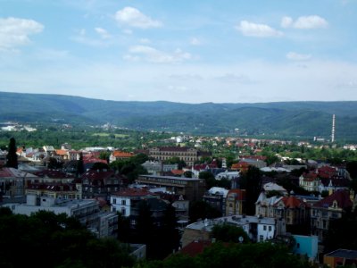 Výhled z obchodní akademie - pohled k vlakovému nádraží