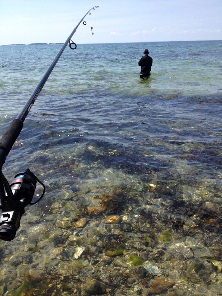 Fishermen fishing rod rod