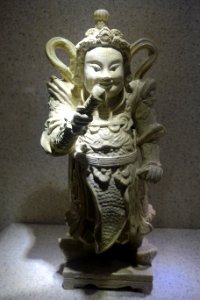 Vajrapani figurine, Bat Trang kiln, Hanoi, Restored Le dynasty, 17th-17th century AD, crackle glazed ceramic - National Museum of Vietnamese History - Hanoi, Vietnam - DSC05434