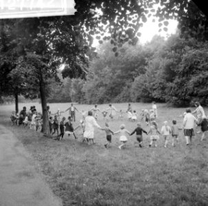 Vakantiefeesten in het Amsterdamse Bos . De zevensprong, Bestanddeelnr 912-7742