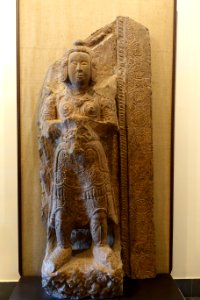 Vajrapani, Long Doi pagoda, Ha Nam province, 1118-1121 AD, stone - Vietnam National Museum of Fine Arts - Hanoi, Vietnam - DSC04755
