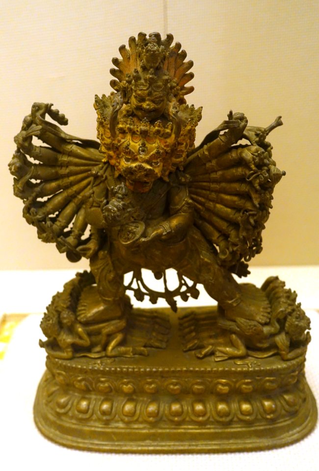 Vajrabhairava, Tibet, 1644-1911 AD, gilt copper - Sichuan Provincial Museum - Chengdu, China - DSC04357