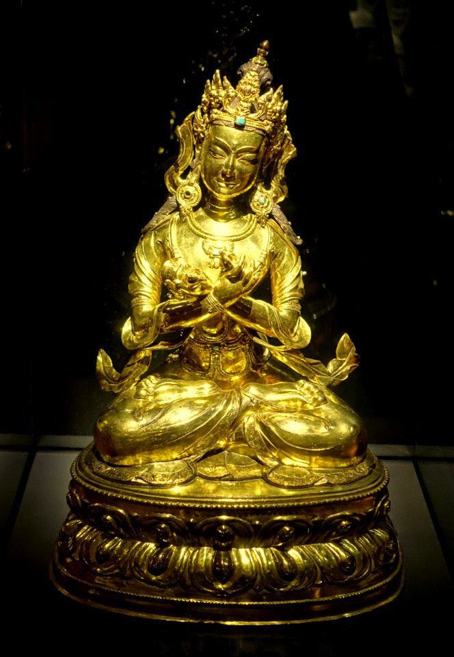 Vajradhara (primordial Buddha), Tibet, 1600s, gilt bronze - Montreal Museum of Fine Arts - Montreal, Canada - DSC09607