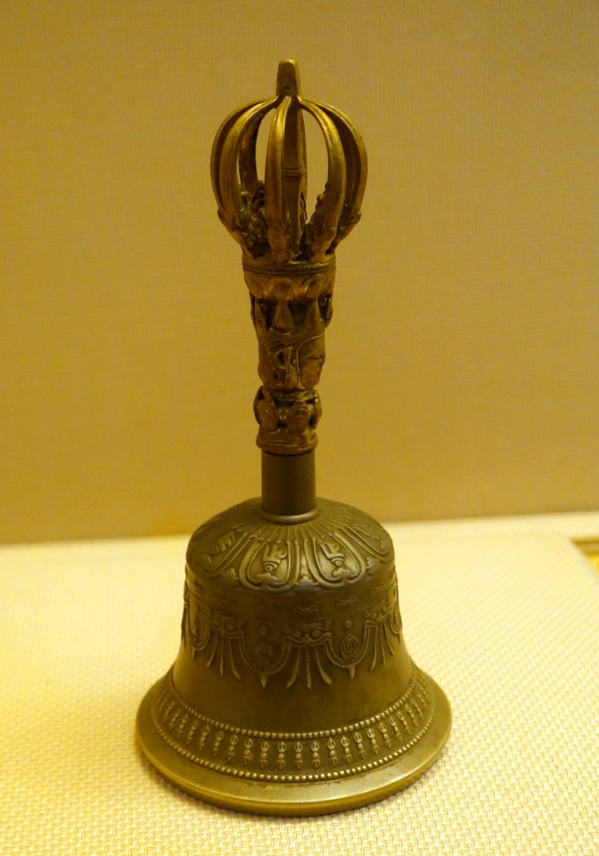 Vajra bell, Tibet, 1368-1644 AD, copper - Sichuan Provincial Museum - Chengdu, China - DSC04444