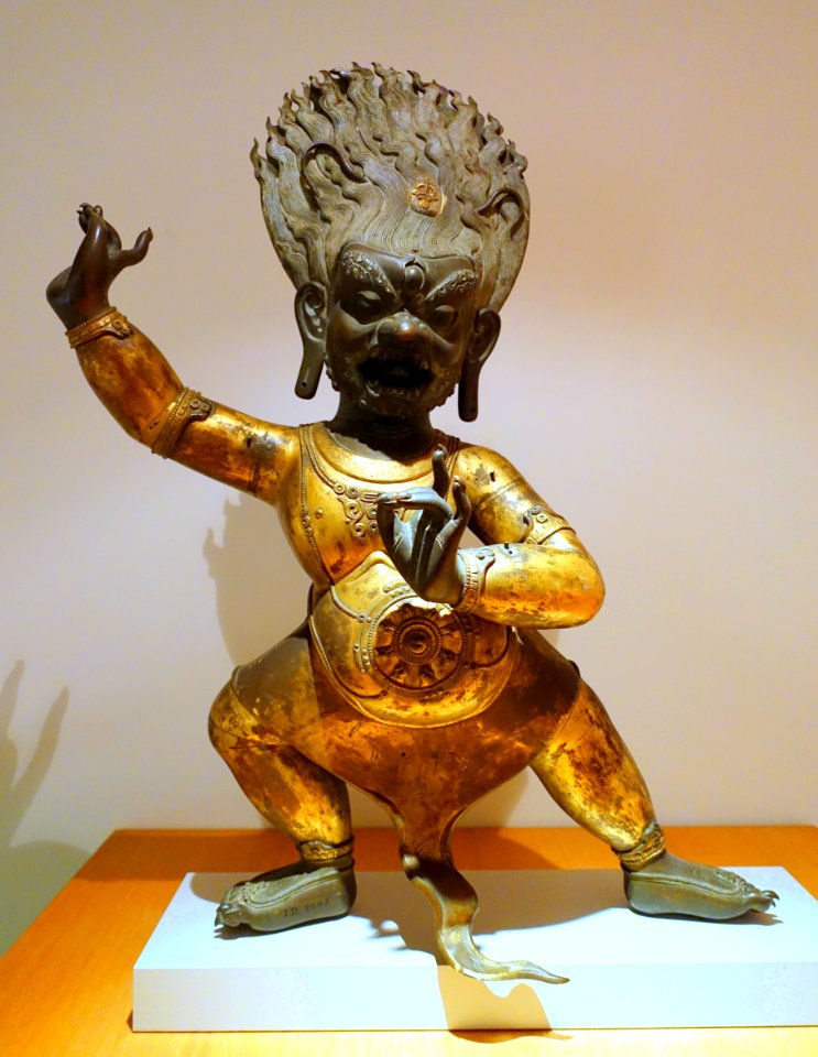 Vajrapani, China, Qing dynasty, gilt copper - Ethnological Museum, Berlin - DSC01813