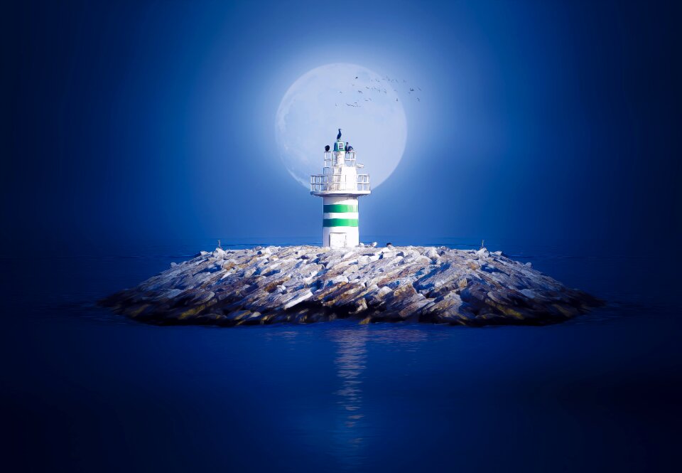 Sky marine lighthouse