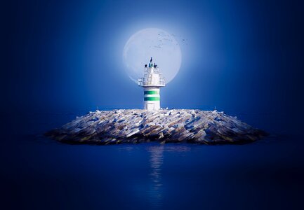 Sky marine lighthouse