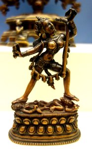 Vajrayogini, northeast India, 11th century AD, Pala Period, copper alloy - Fitchburg Art Museum - DSC08843