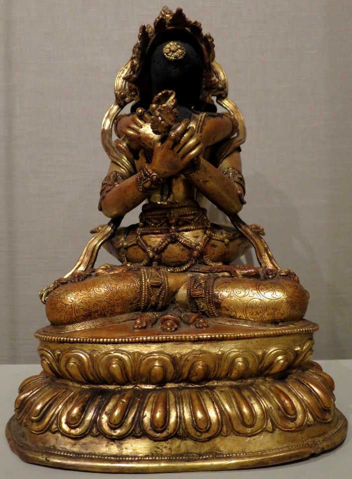 Vajrayogini statue from Nepal, 17th century, gilt bronze, Honolulu Museum of Art