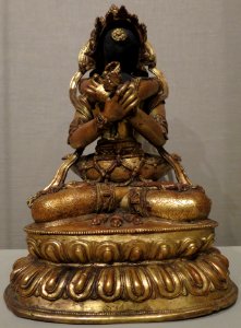 Vajrayogini statue from Nepal, 17th century, gilt bronze, Honolulu Museum of Art