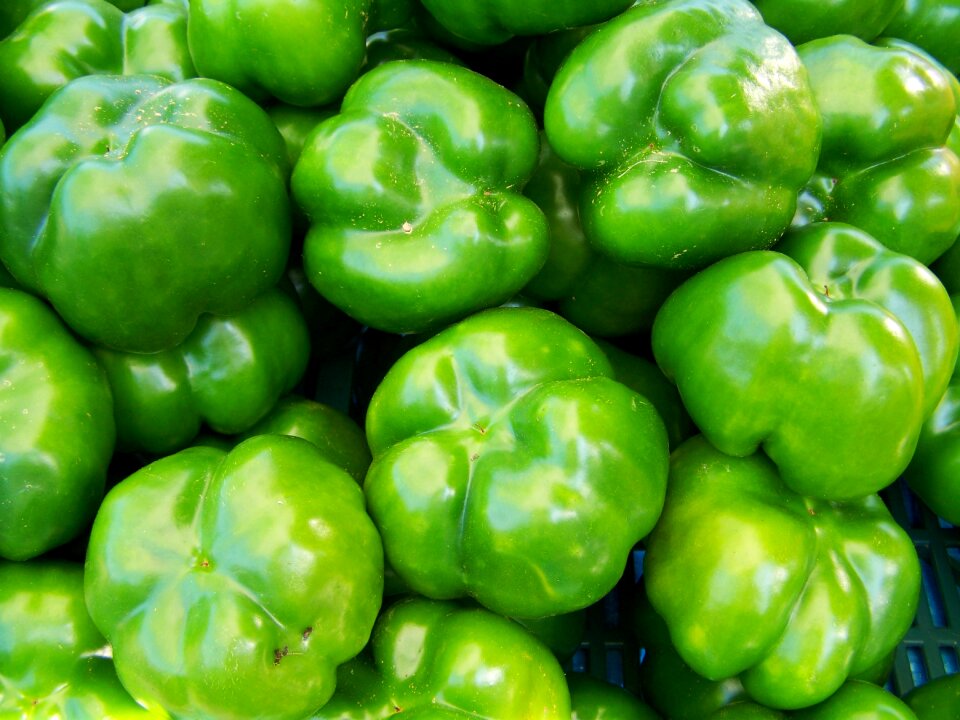 Pepper green vegetables