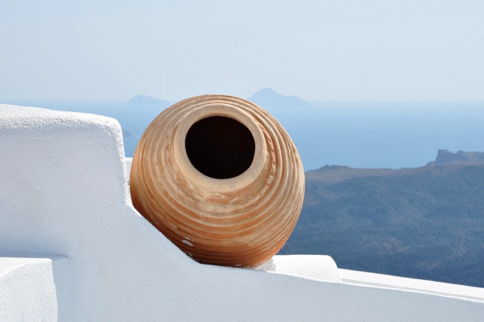 Greece santorini amphora