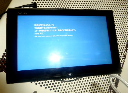 VAIO Duo 11 which is being restarted