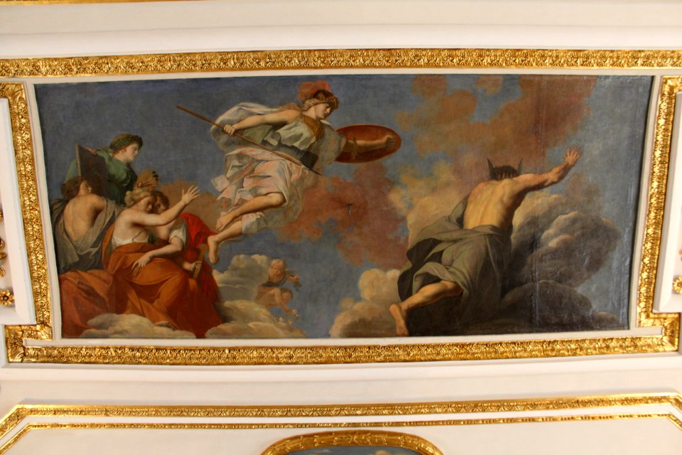 Vaillant, Jacques - Göttin Minerva als Beschützerin der Künste und Wissenschaft - Schloss Caputh, Festsaal
