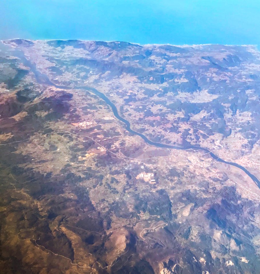 Valença, Portugal from air
