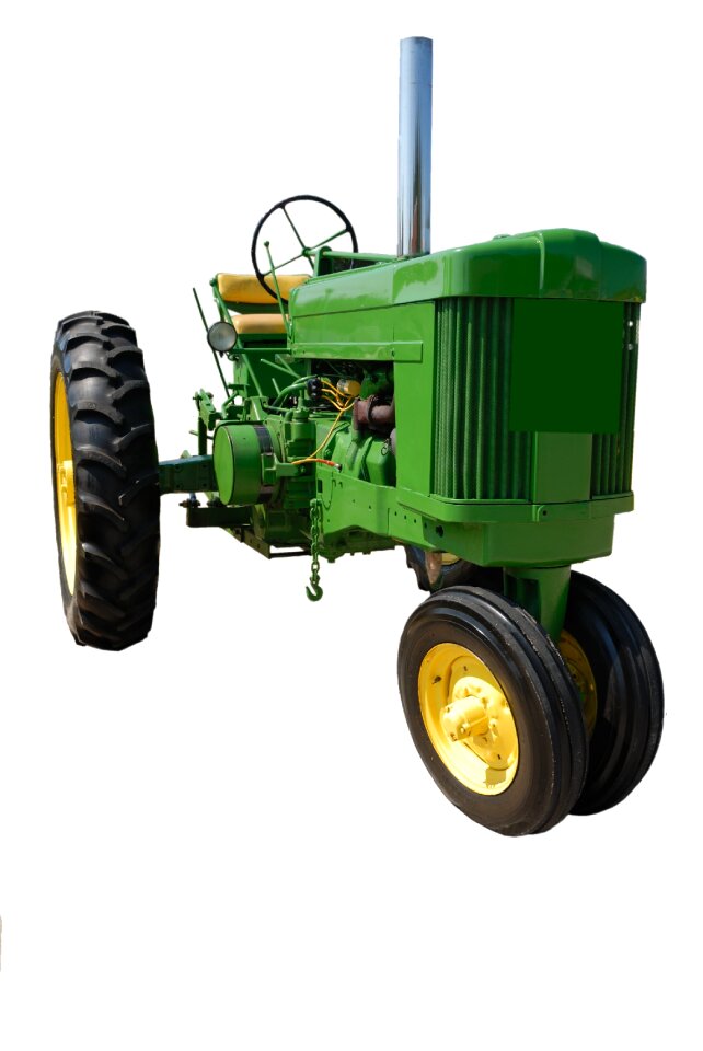 Restored green tractor