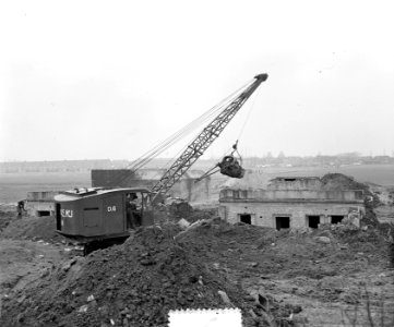 Velzertunel bouw an de Noordzijde aan het kanaal, Bestanddeelnr 906-3652