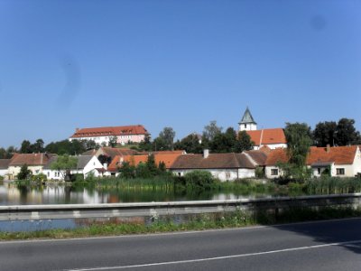 VELKÝ BOR - pohled od silnice směr Velký Bor - Horažďovice