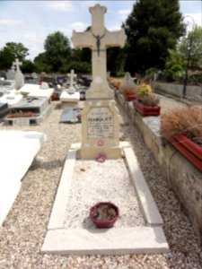 Veauville-lès-Baons (Seine-Mar.) cimetière tombe soldat français (02)