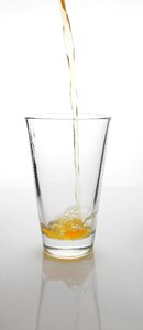 Glass vitamins fruit juice