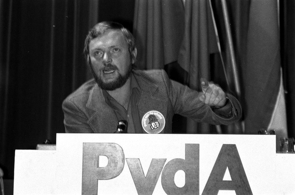 Veertiende PvdA-congres in Amsterdamse RH, Jan Nagel aan het woord, Bestanddeelnr 926-6842