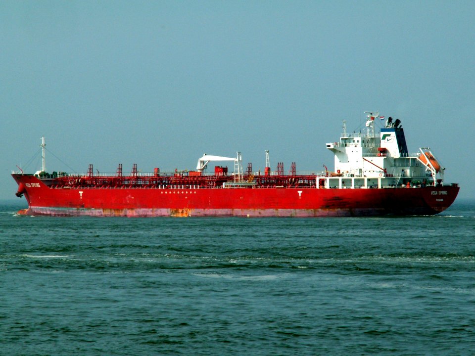 Vega Spring p2 leaving Port of Rotterdam, Holland 04-Jul-2006