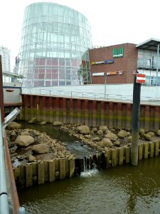 Vegesacker Hafen - Mündung der Aue