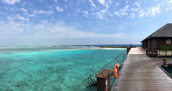 Maldives the sea paradise island photo