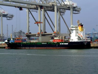 Vega Stockholm loading and unloading in the Amazone harbour Port of Rotterdam 18-May-2007