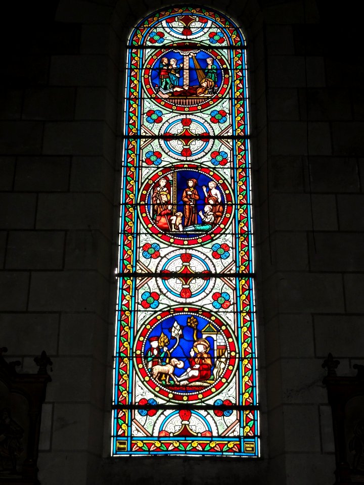 Veigné (Indre-et-Loire) église, vitrail 07