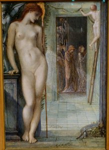 Venus Epithalamia by Edward Burne-Jones, 1871, watercolor, metallic gold paint, and varnish on linen - Fogg Art Museum, Harvard University - DSC01204