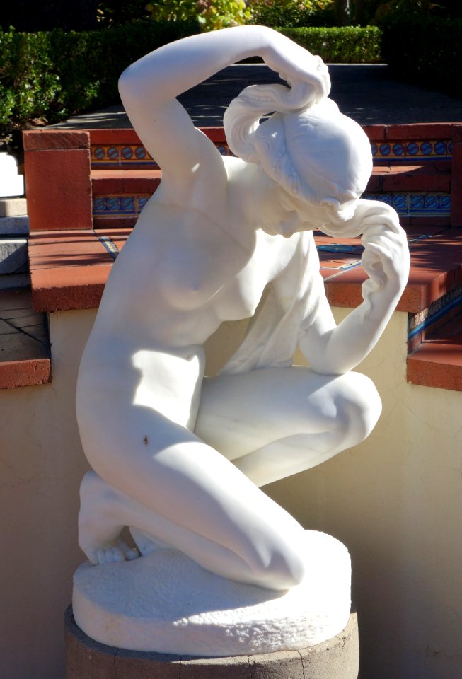 Venus Gazing at her Reflection in a Pool by Eduard Beyrer - Hearst Castle - DSC06397