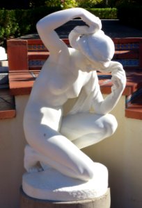 Venus Gazing at her Reflection in a Pool by Eduard Beyrer - Hearst Castle - DSC06397
