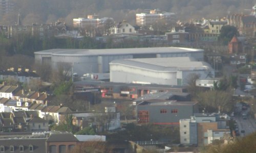 Veolia Refuse Disposal Facility, Hollingdean Lane, Hollingdean (December 2013, seen from Tenantry Down Road)