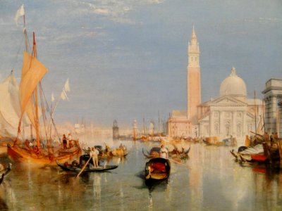 Venice - The Dogana and San Giorgio Maggiore by Joseph Mallord William Turner, 1834, oil on canvas, view 2 - National Gallery of Art, Washington - DSC00005
