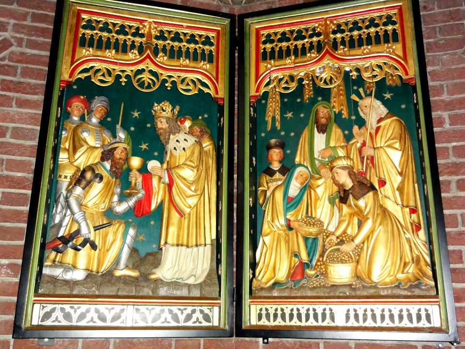 Venray Oostrum, Rijksmonument 37228 O.L.V. kerk koor, 3+4 van 4 taferelen
