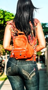 Venezuelan woman silhouette