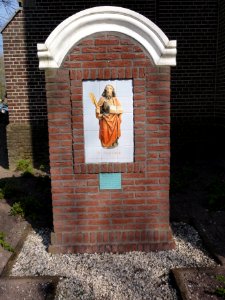 Venray Castenray, bij de kerk, St.Matthias, tegelbeeld